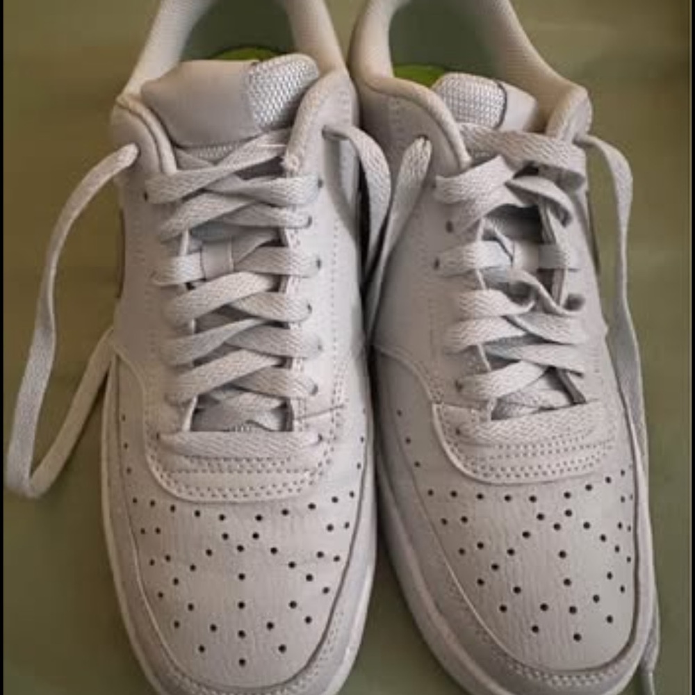 Nike Women's White Perforated Sneakers